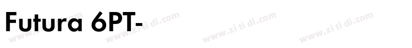 Futura 6PT字体转换